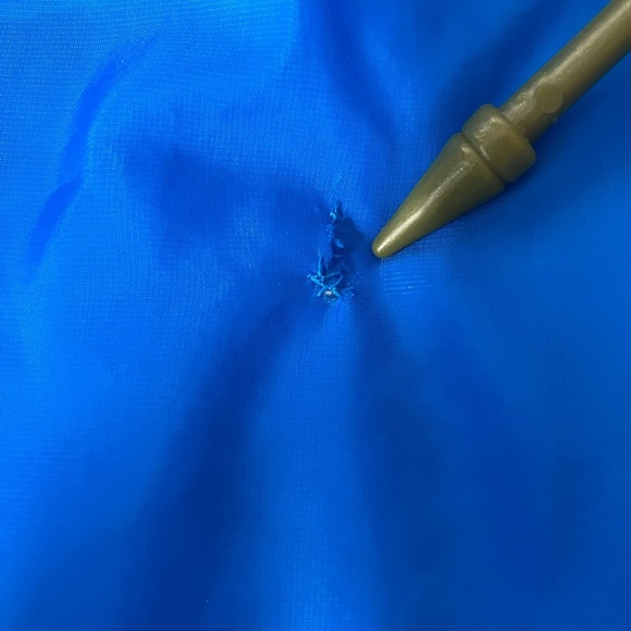 Lands’ End Kid’s Lightweight Hooded Puffer Jacket, Size Small-8, Black/Blue - Picture 2 of 5